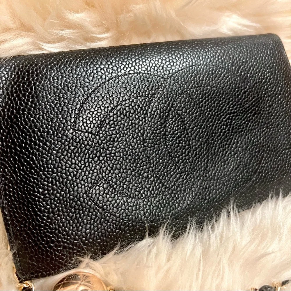CHANEL Black‎ Wallet with Chain